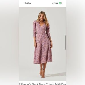Astr Midi Dress NWOT